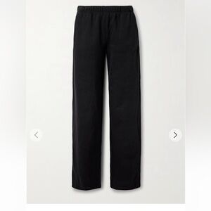 SKIMS Classic Cotton-Blend Jersey Straight-Leg Pants - Onyx size small